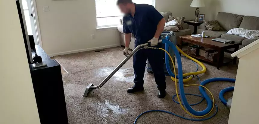 Flooded Basement Carpet Cleanup Paola